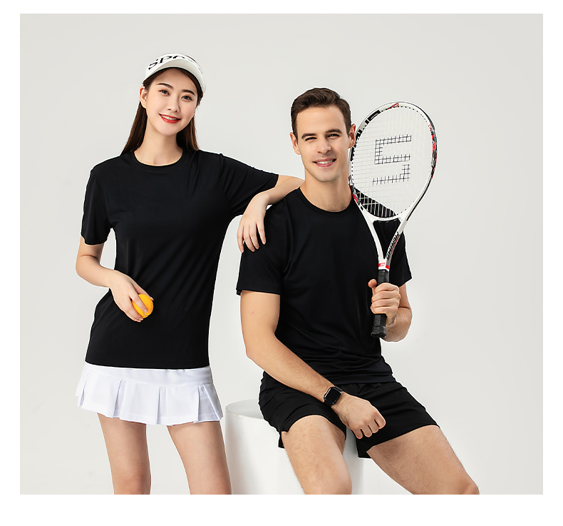 Quick-drying sports casual round neck short-sleeved T-shirt universal GJ29-8002