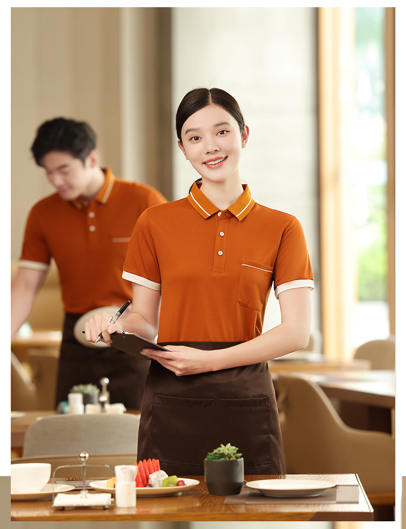 Anti-wrinkle ice silk anti-cotton short-sleeved lapel POLO shirt H17-189