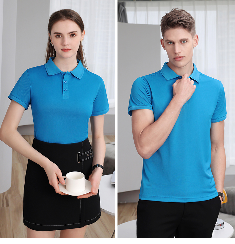 200g comfortable breathable short-sleeved lapel POLO shirt YZ02-600