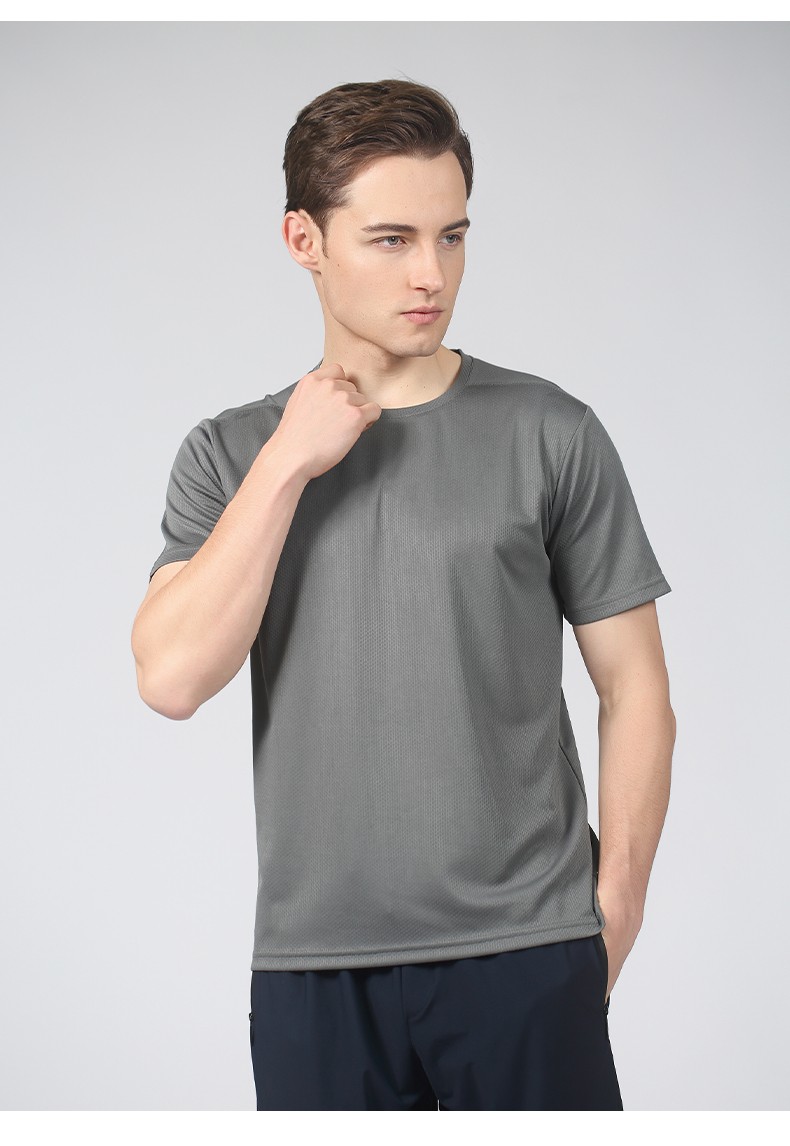 145g cool breathable sports fitness casual round neck short-sleeved T-shirt GB5-P121