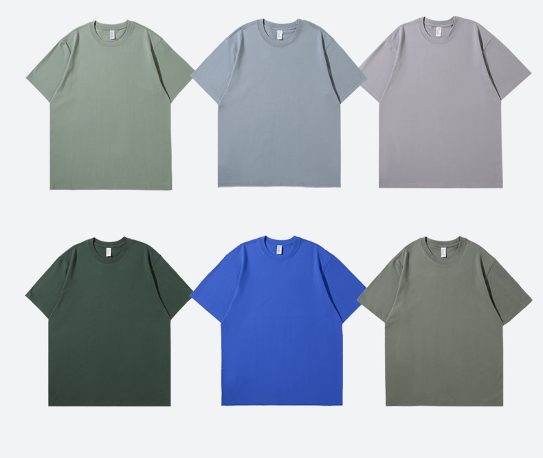 250g heavyweight cotton loose round neck short-sleeved T-shirt BC4-254520