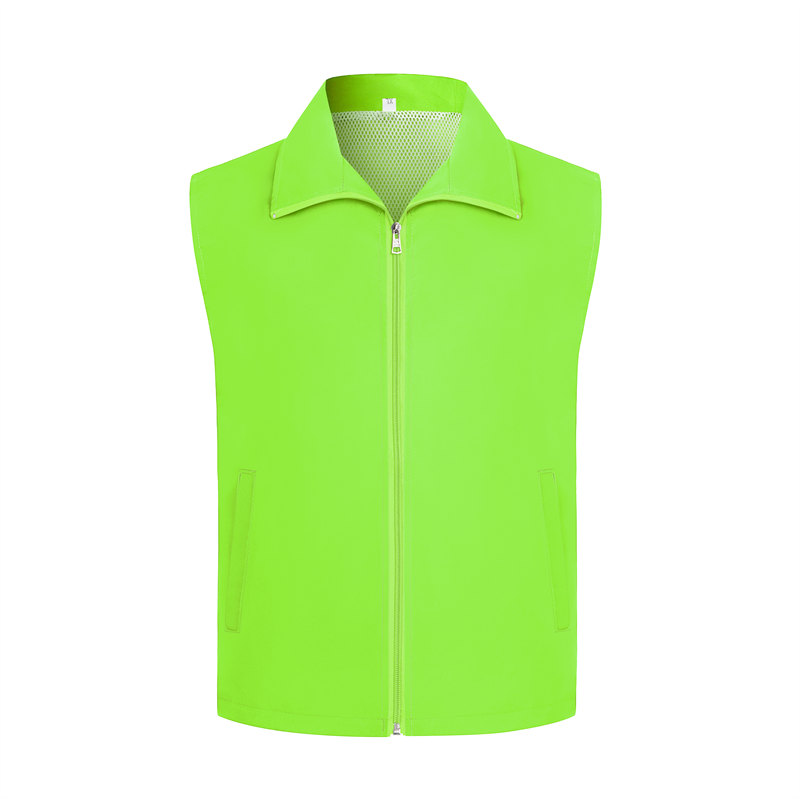 Adult solid color single layer mesh vest GJ68-002