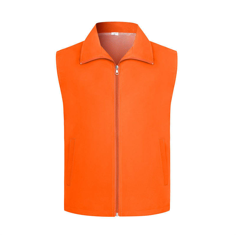 Adult solid color single layer mesh vest GJ68-002