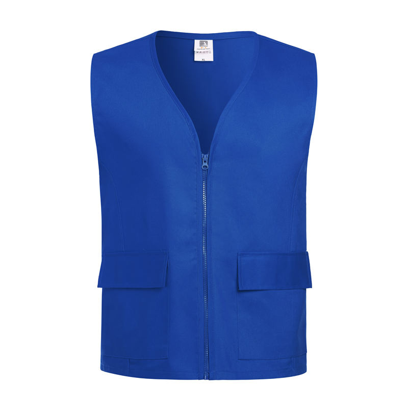 Solid color cotton V-neck vest GJ68-5002