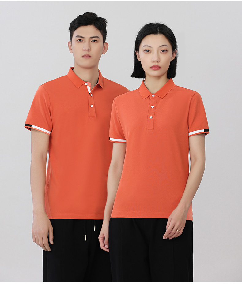 210g 40 count mercerized cotton lapel short sleeve POLO shirt universal GJ20-922