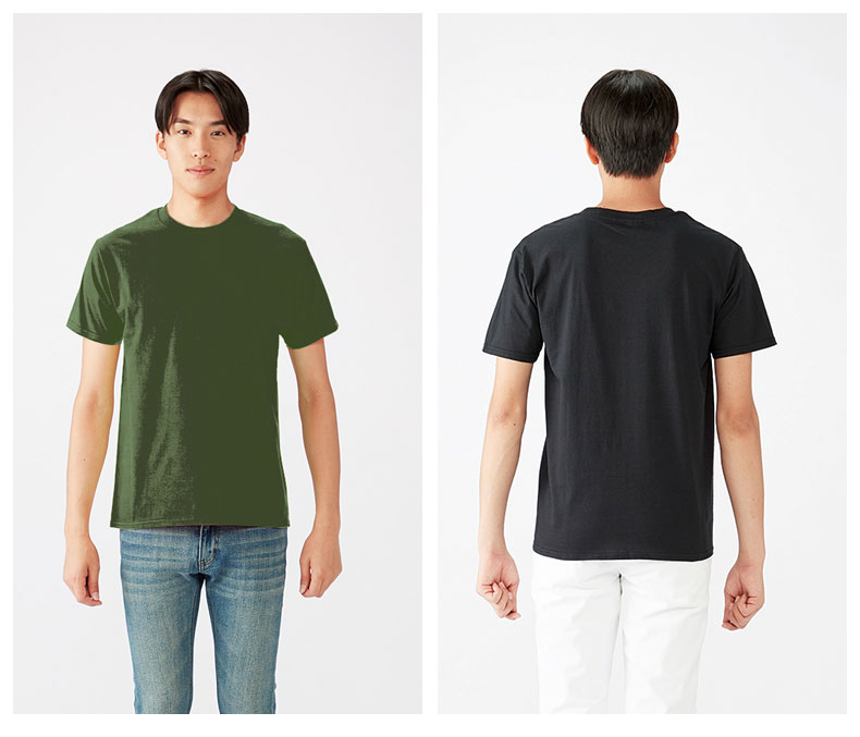 155g soft and comfortable round neck short sleeve T-shirt general style Z30-63000A