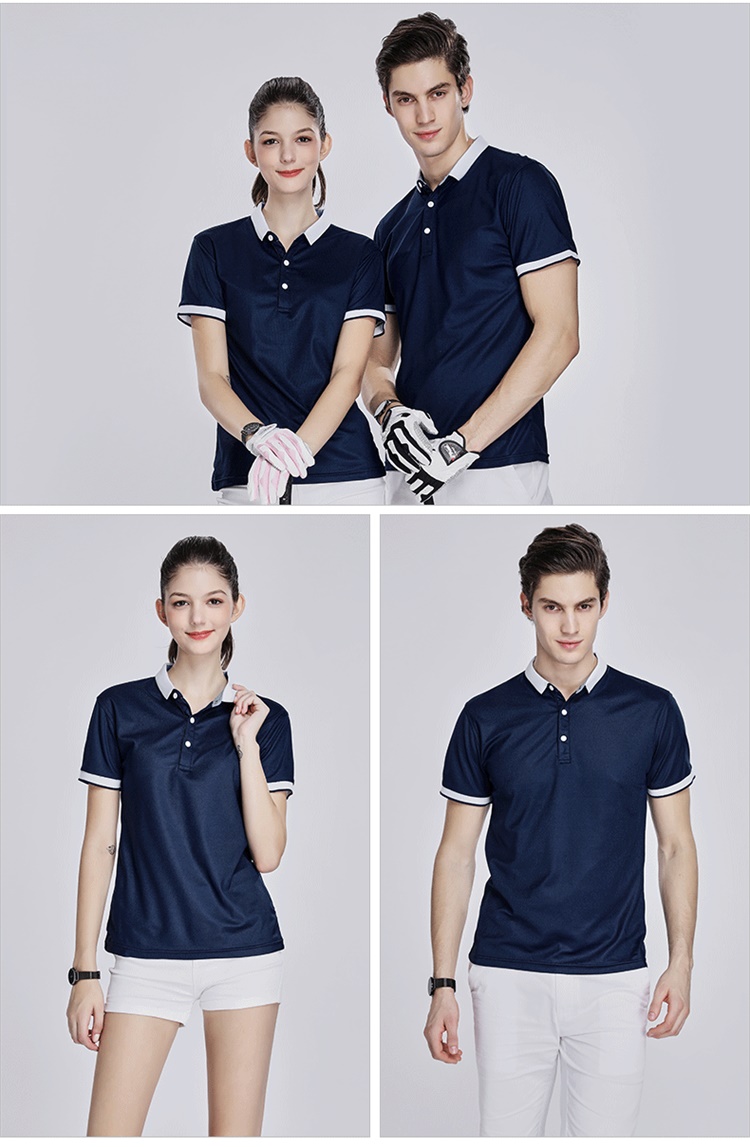 200g Tencel Cotton Polo Style Lapel Short Sleeve POLO Shirt for Men and Women GT3-627