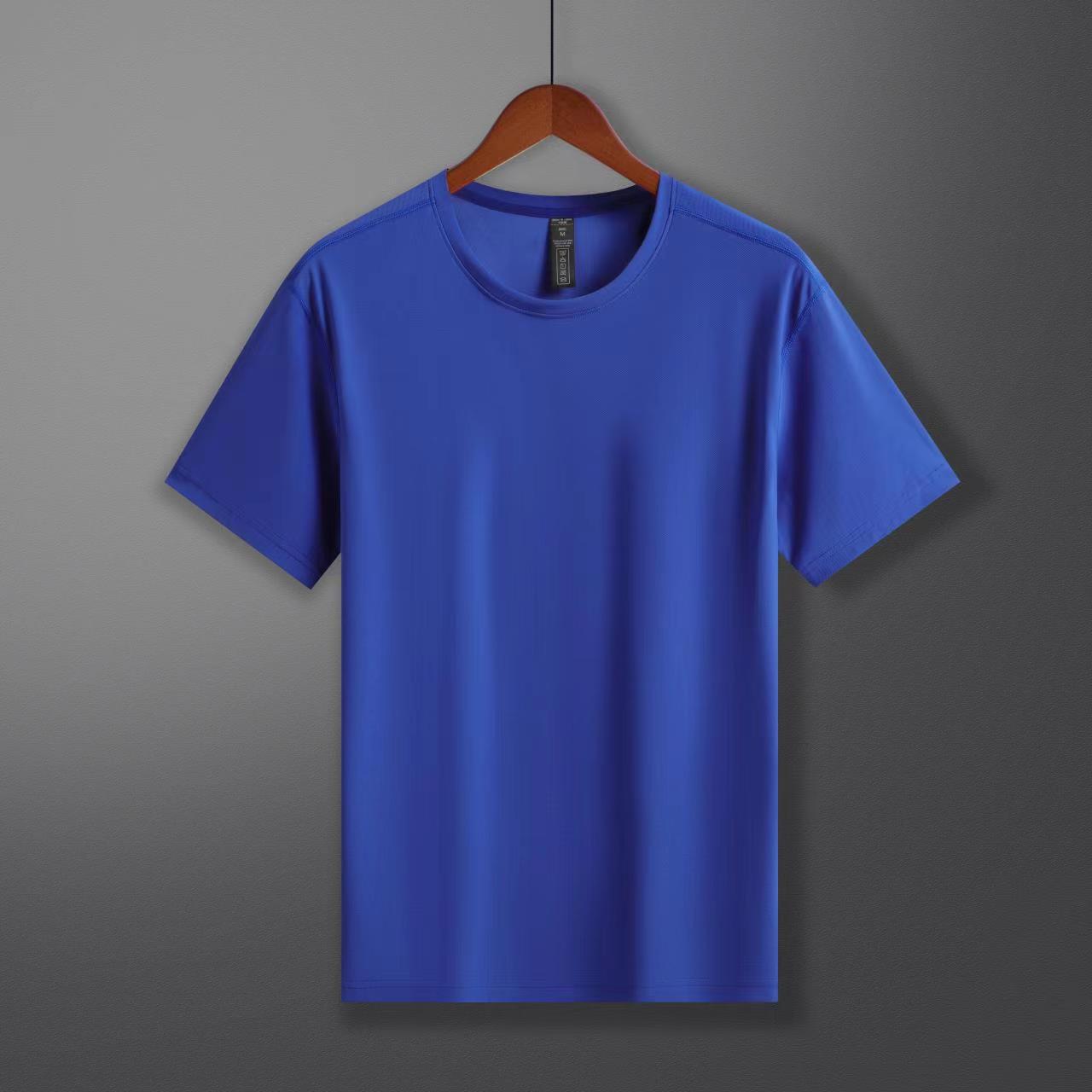 Nylon pique loose-fitting round neck T-shirt I02-159