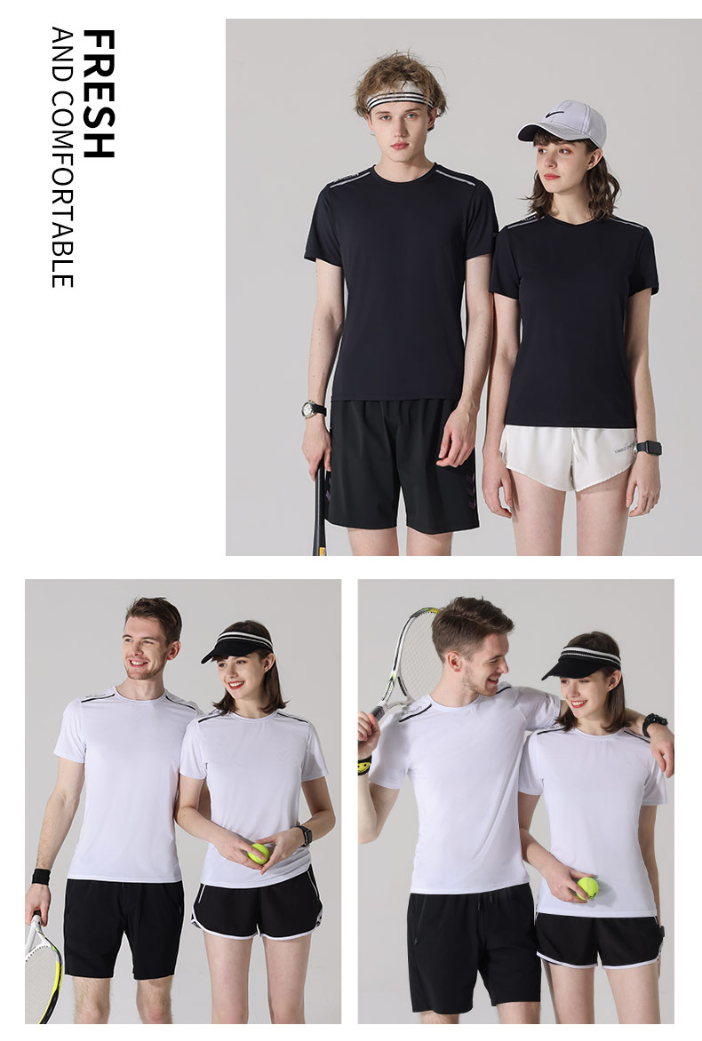 170g cationic round neck short sleeve T-shirt universal style H11-269