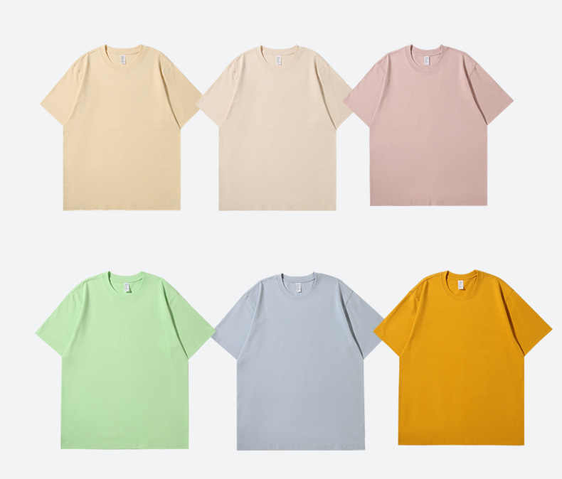 250g heavyweight cotton loose round neck short-sleeved T-shirt BC4-254520