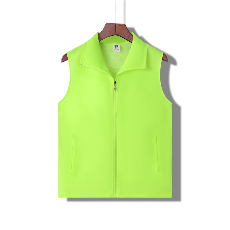 Adult solid color single layer mesh vest GJ68-002