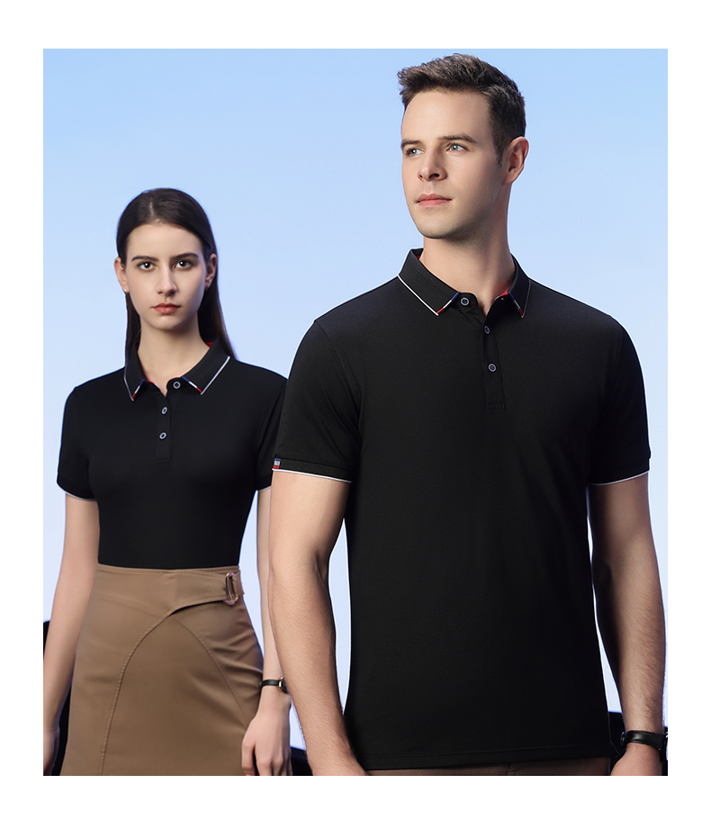 195g 40pcs antibacterial ice ion lapel short-sleeved POLO shirt universal GT1-33215