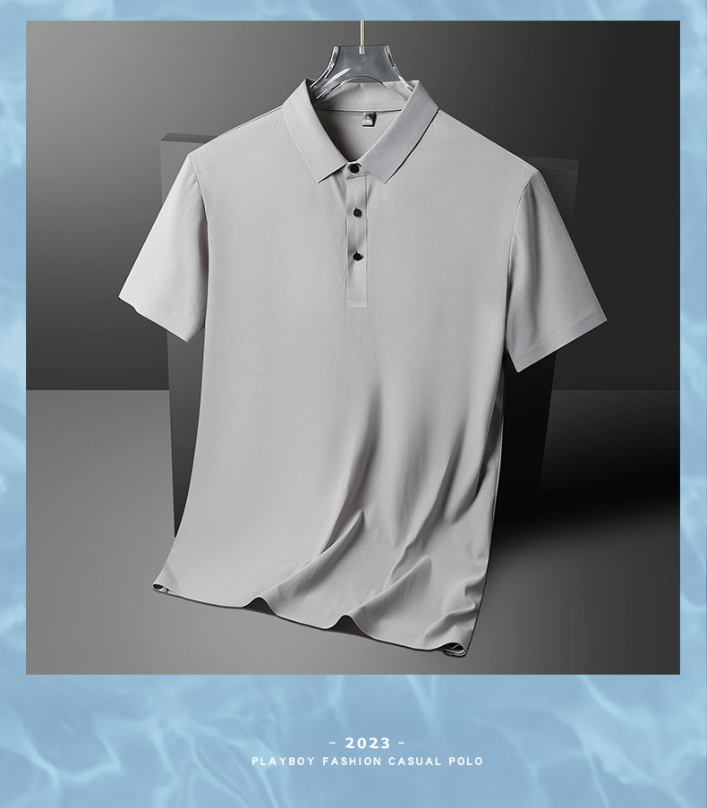 Business ice silk seamless POLO shirt quick-drying lapel short-sleeved POLO shirt KA2-YJGF-2688