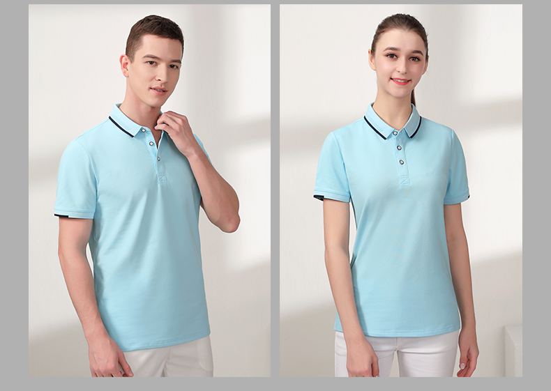 40 business lapel short-sleeved POLO shirt H32-6086