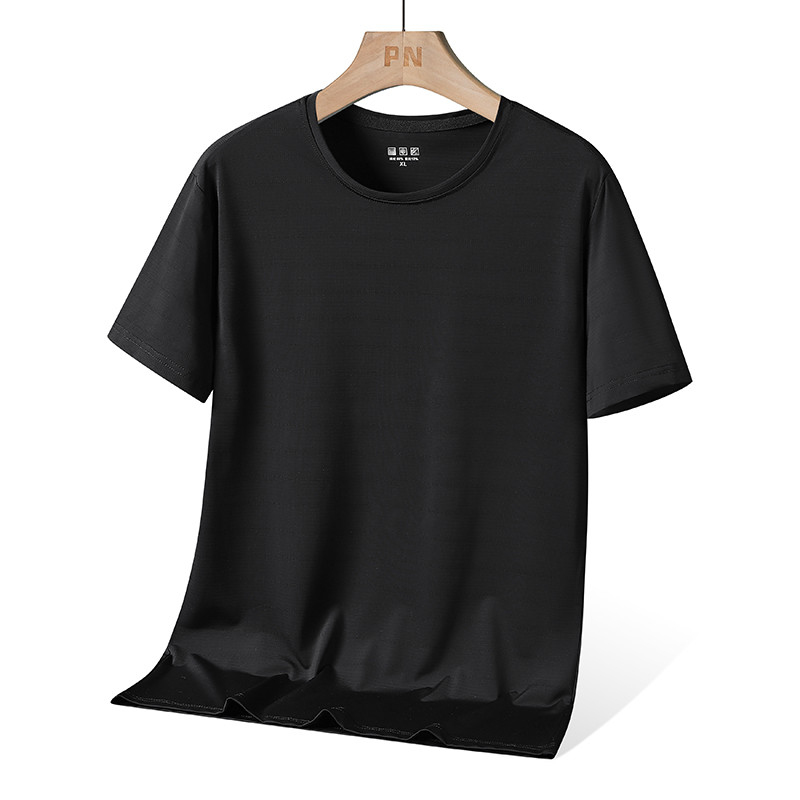 Ice silk gradient hole quick-drying round neck short-sleeved T-shirt G14-JC036