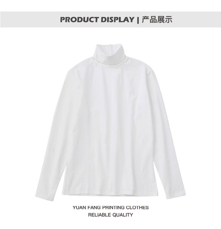 250g heavyweight high collar long sleeve FY-high collar long sleeve