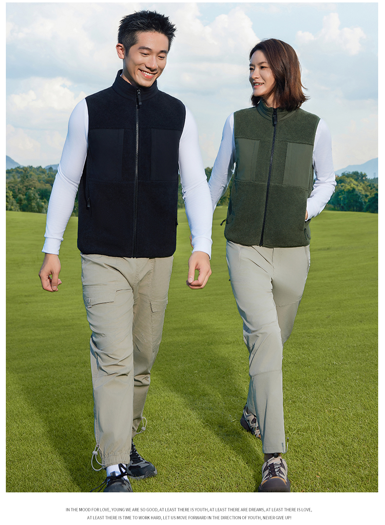 330g double-sided fleece vest GJ11-8860