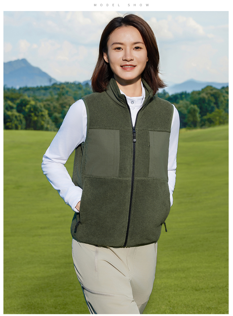 330g double-sided fleece vest GJ11-8860