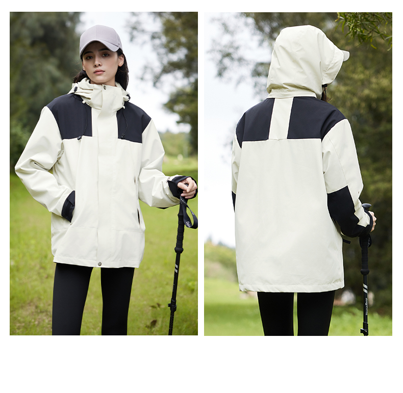 Thickened ultra-soft composite liner three-in-one jacket KM3-23688