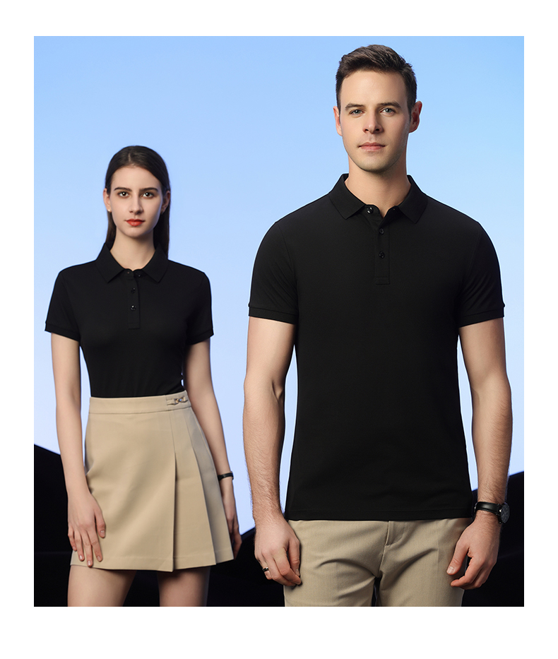 190g 50 high-end Shuke mercerized pearl lapel short-sleeved POLO shirt general style GT1-22006