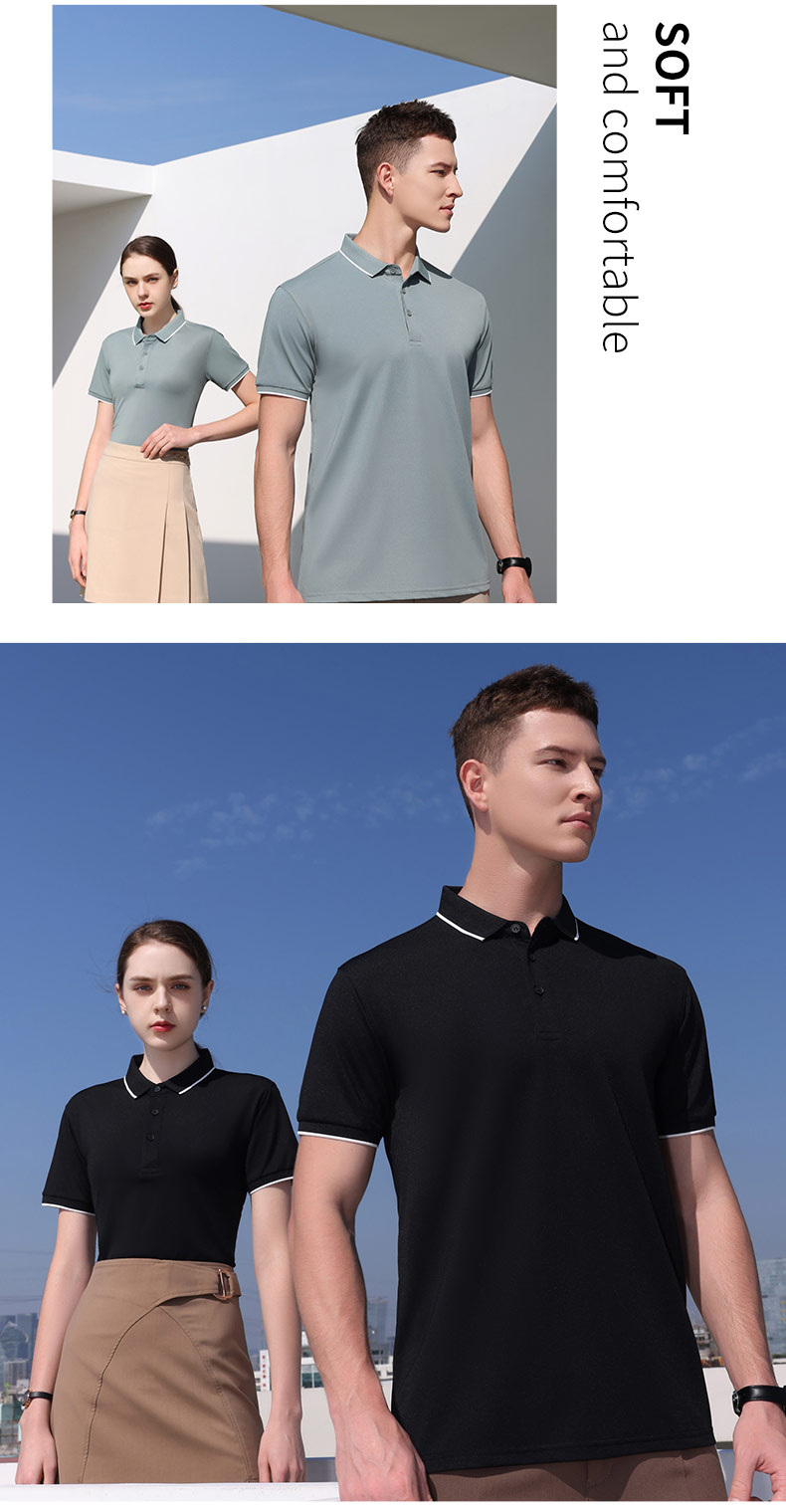 200g Romon same style lapel short-sleeved POLO shirt universal style W14-T6