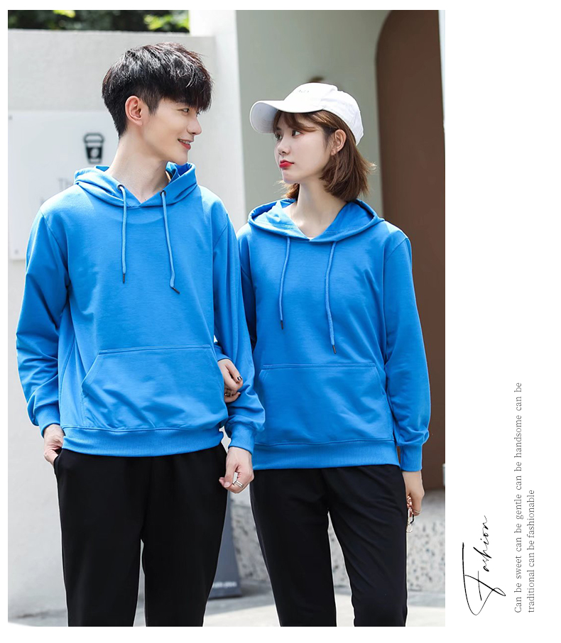 450g spandex thin four-way stretch pullover hooded sweatshirt W01-205