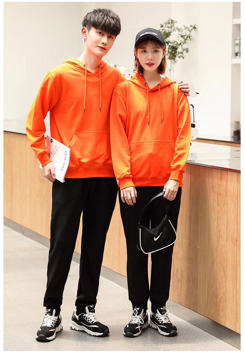 450g spandex thin four-way stretch pullover hooded sweatshirt W01-205