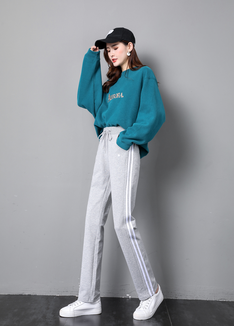 Autumn and winter warm casual straight pants for women G32-CR849