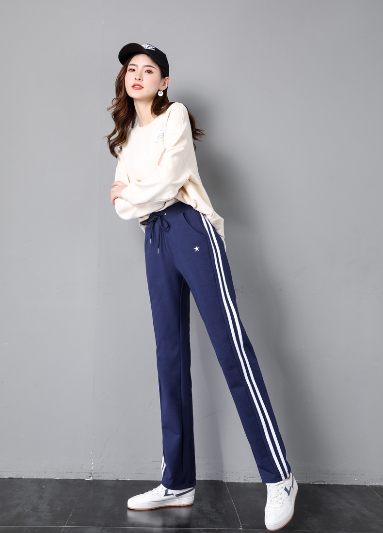 Autumn and winter warm casual straight pants for women G32-CR849