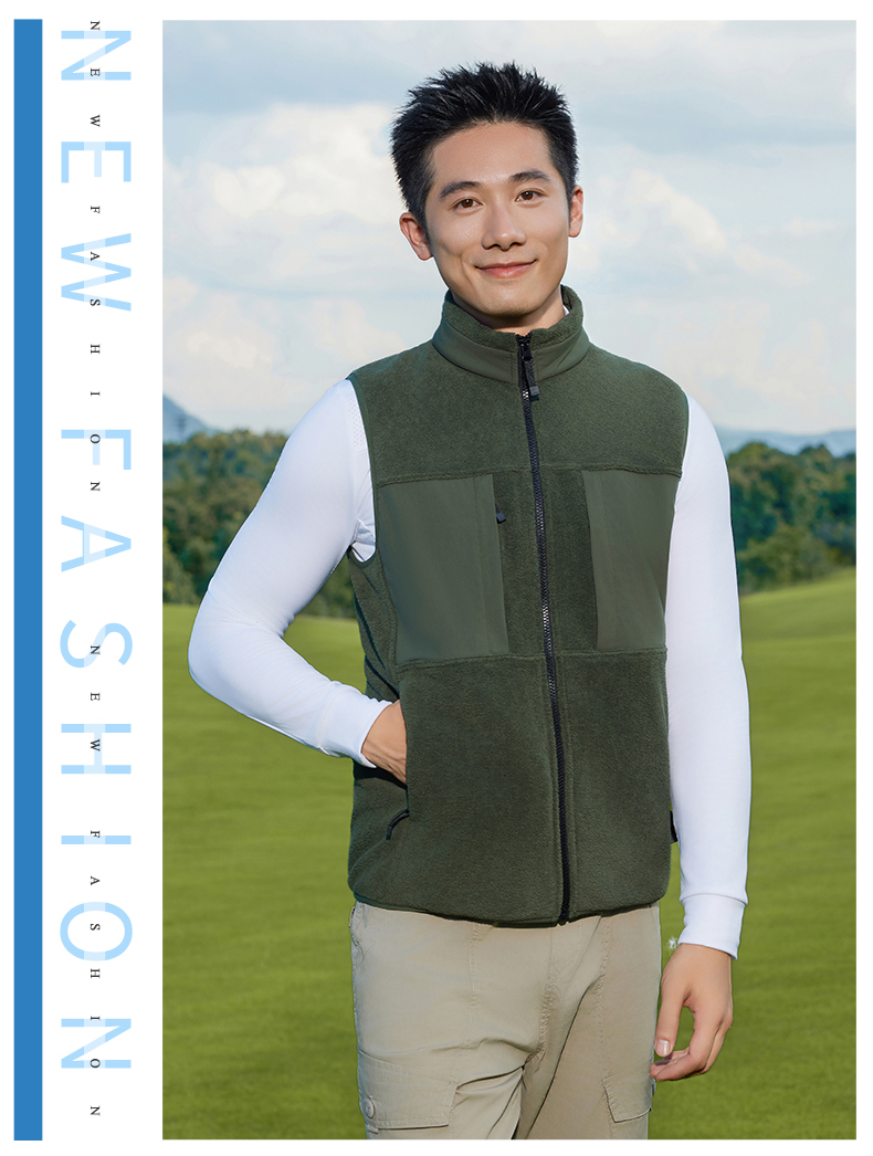 330g double-sided fleece vest GJ11-8860