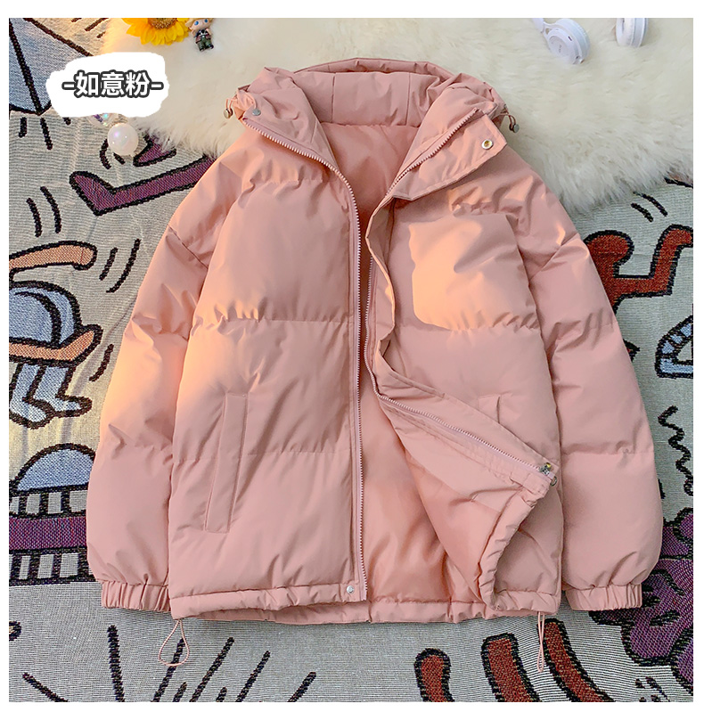 Thickened warm hooded cotton jacket KM3-1277