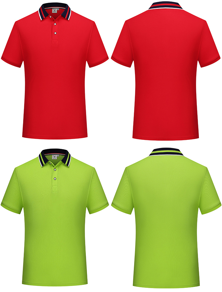 210g fine fleece cotton lapel short-sleeved POLO shirt universal GJ21-20202