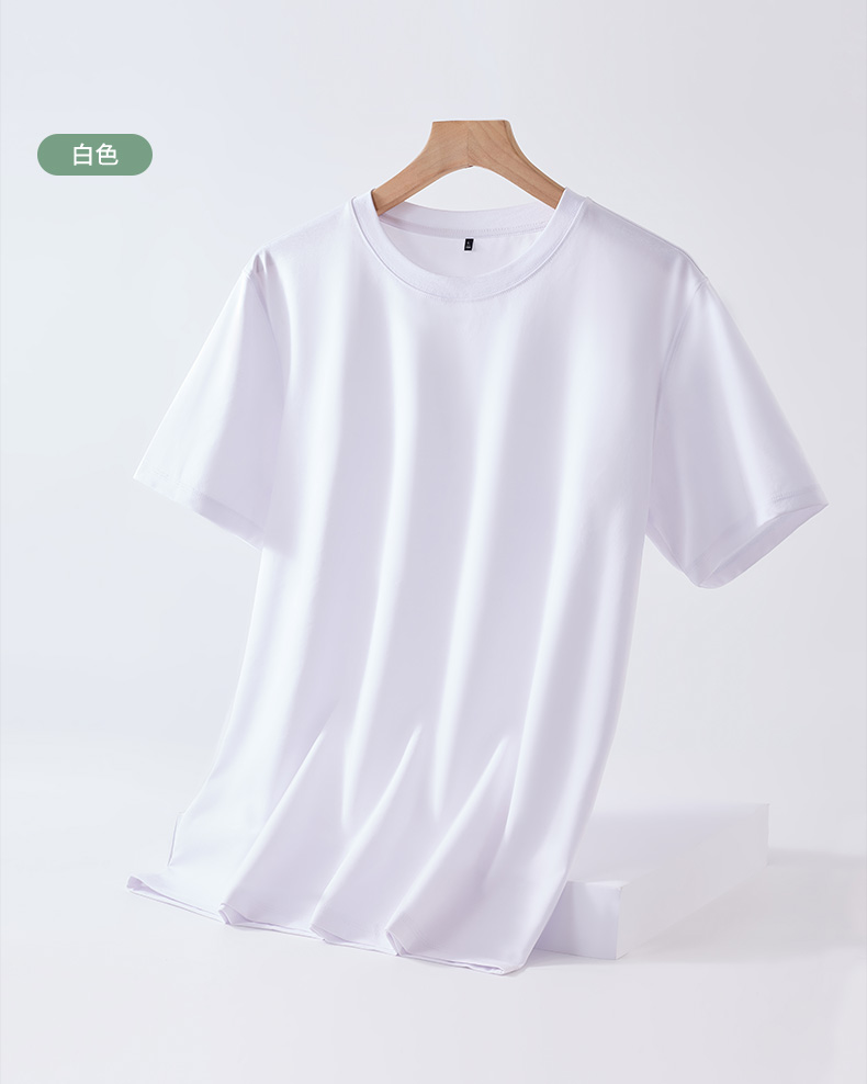 165g linen cotton round neck short-sleeved T-shirt D07-2023007-2 men