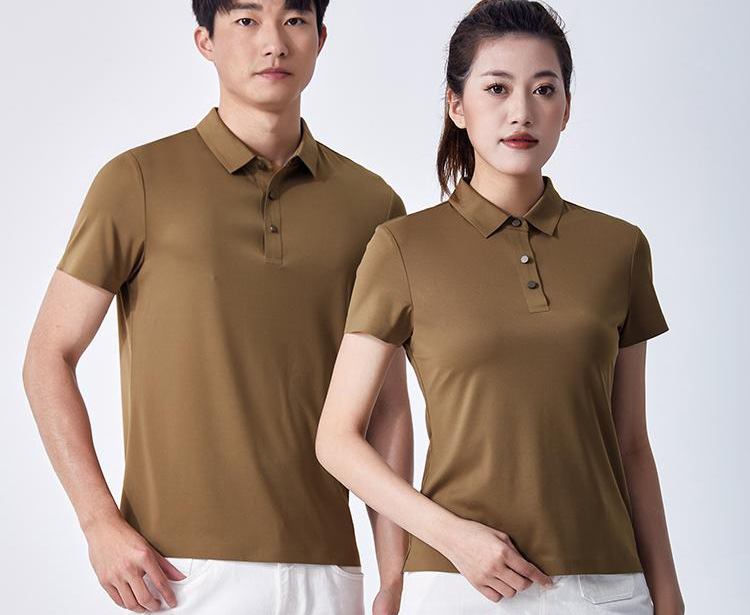 185g 32 count silk cotton lapel short sleeve seamless POLO shirt universal GJ11-8630