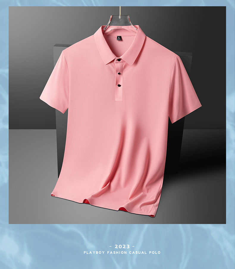 Business ice silk seamless POLO shirt quick-drying lapel short-sleeved POLO shirt KA2-YJGF-2688