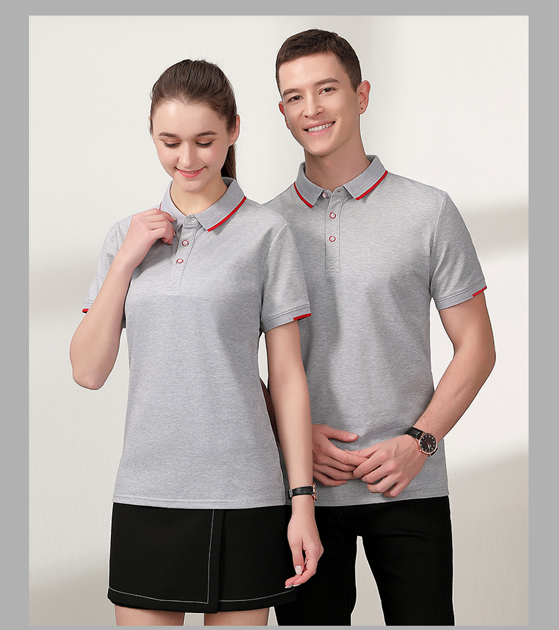 40 business lapel short-sleeved POLO shirt H32-6086