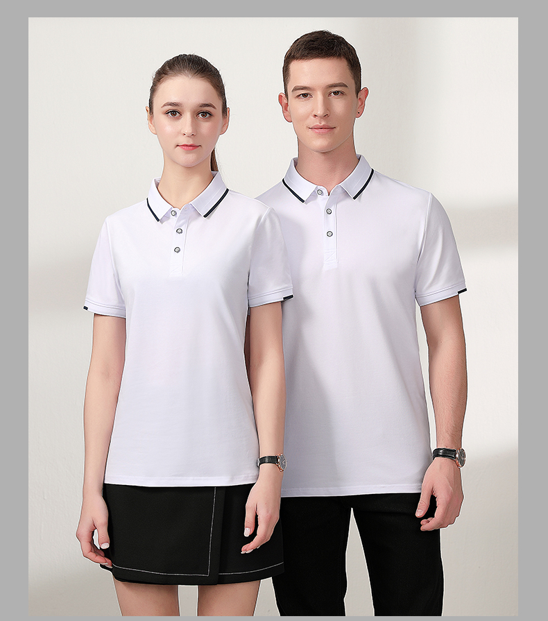 40 business lapel short-sleeved POLO shirt H32-6086