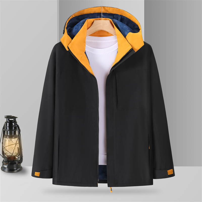 High elastic Oxford cloth ultra-soft integrated jacket with velvet inside GJ22-23788