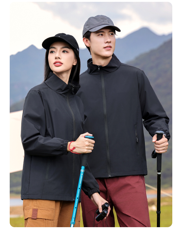 Three-proof stand-up collar single-layer jacket H17-9511