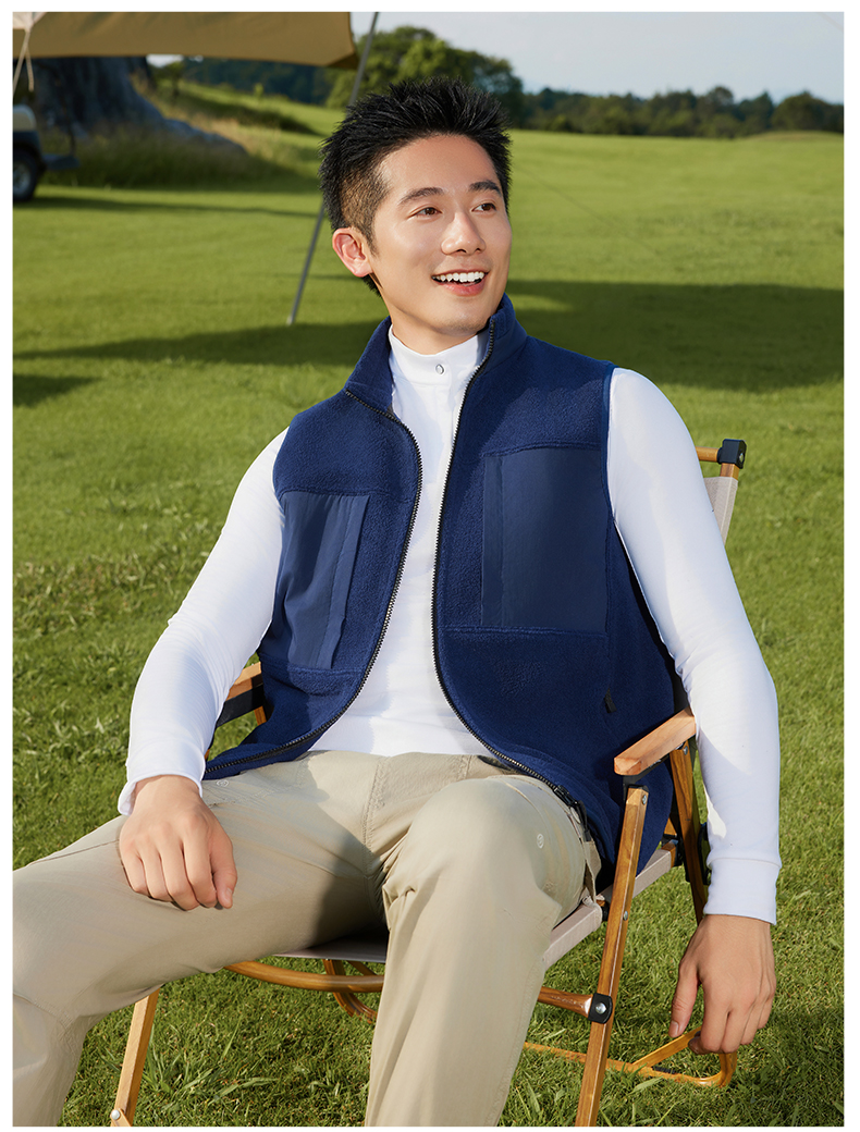 330g double-sided fleece vest GJ11-8860