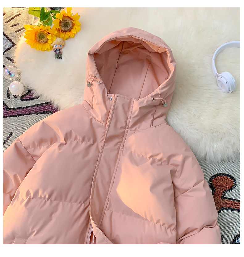 Thickened warm hooded cotton jacket KM3-1277