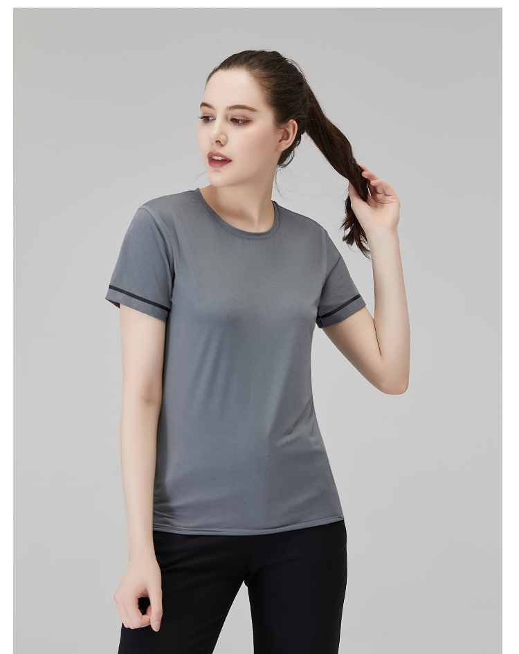 190g sports casual round neck short sleeve T-shirt universal GY7-247