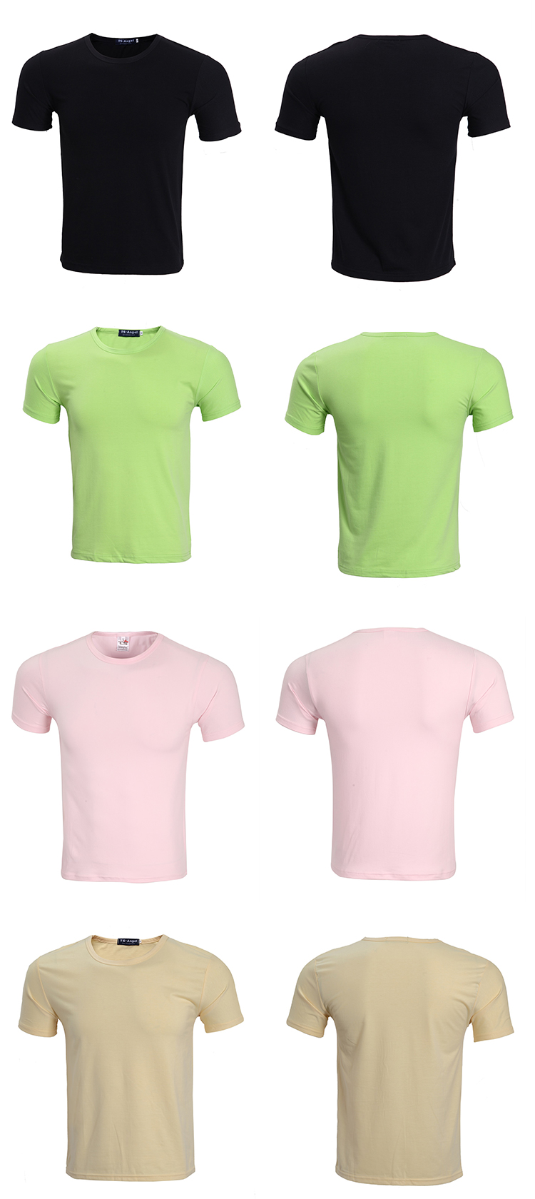 200g 32 count Lycra combed CVC cotton round neck short sleeve T-shirt universal GT3-25 adult