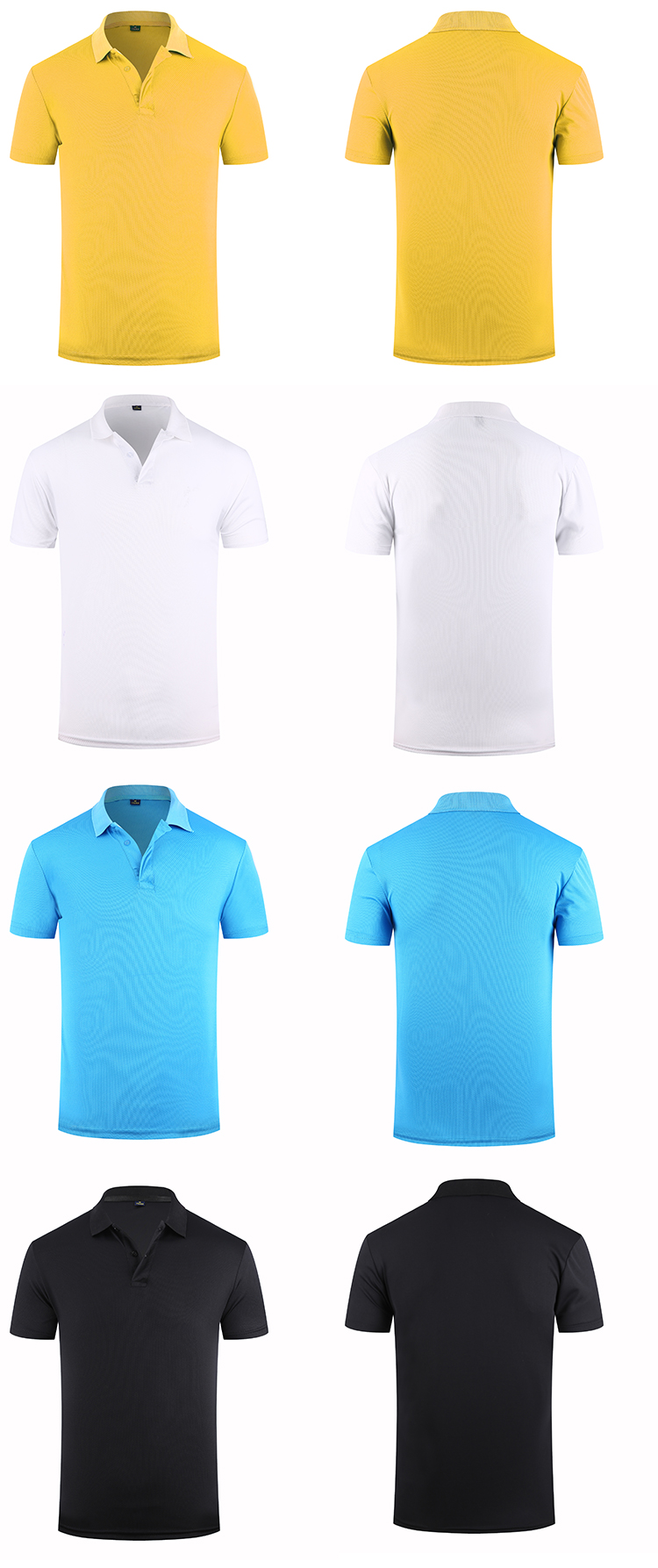 200g nano small collar quick-drying lapel short-sleeved POLO shirt universal style W01-1701