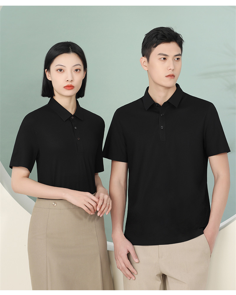 180g 50 yarn high-end business lapel short-sleeved POLO shirt GJ28-2368