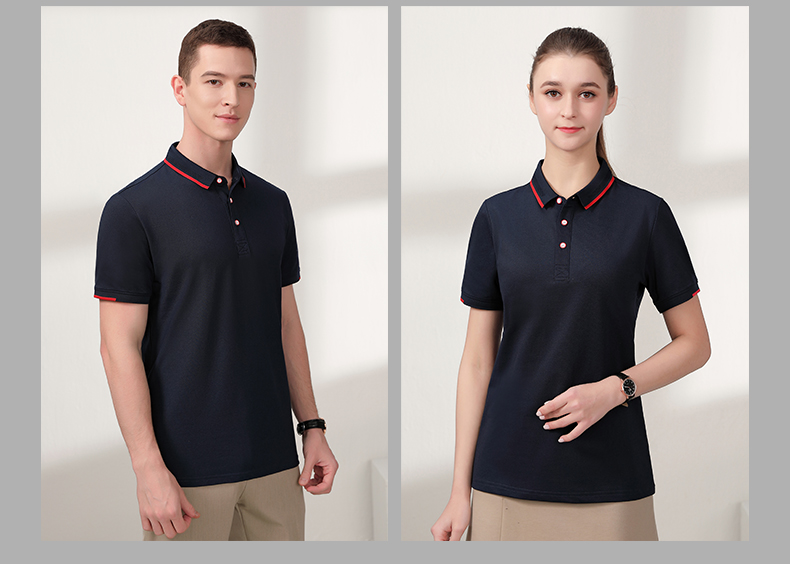 40 business lapel short-sleeved POLO shirt H32-6086