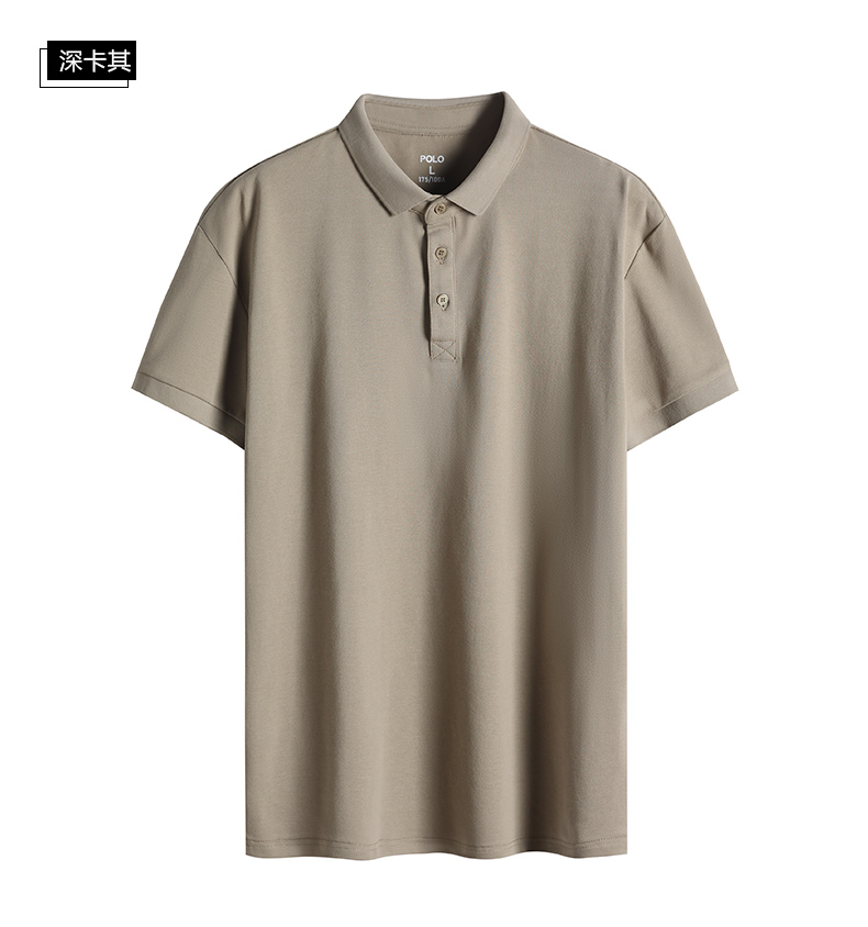 Morandi color quality lapel short-sleeved POLO shirt G14-996