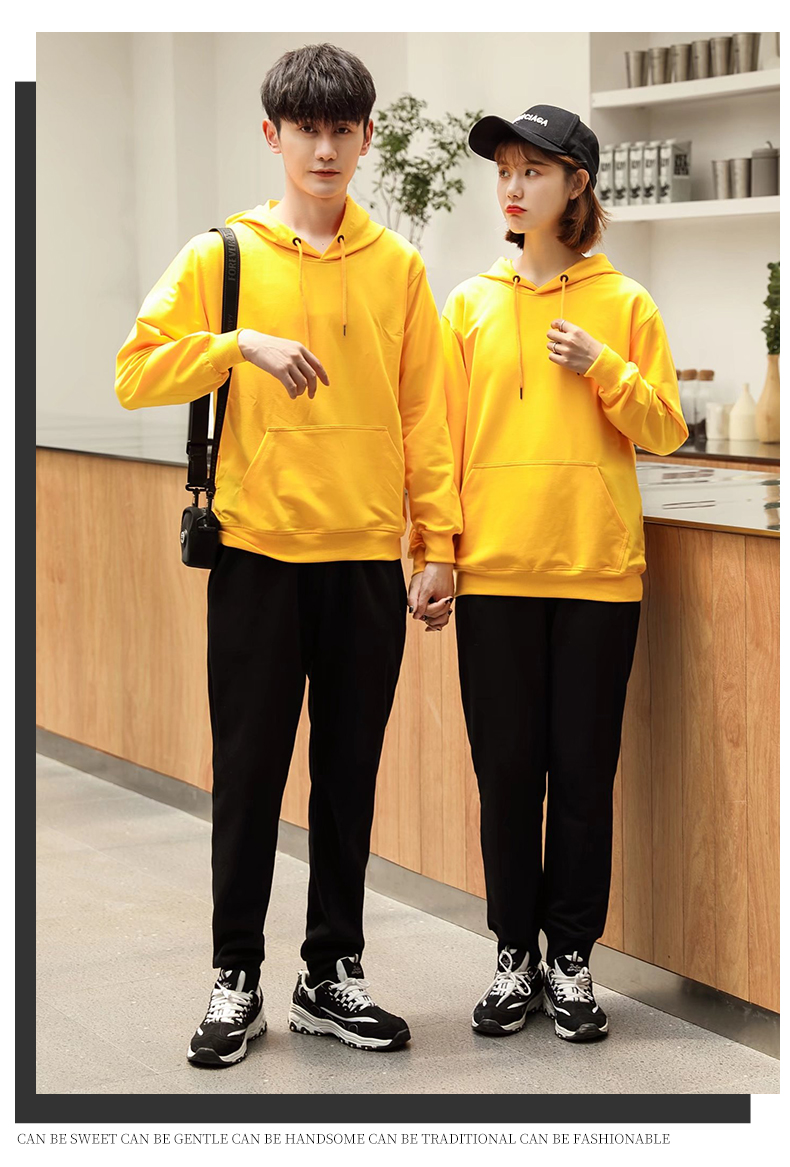 450g spandex thin four-way stretch pullover hooded sweatshirt W01-205