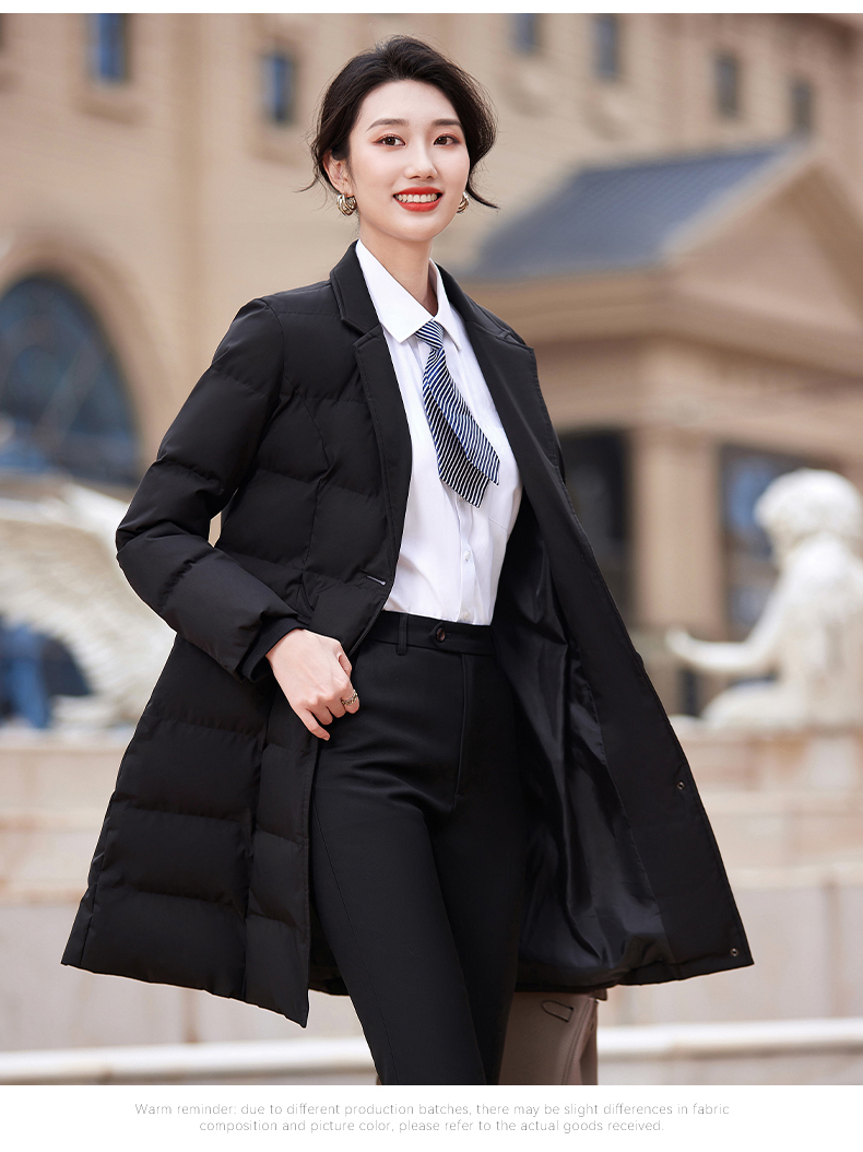 Autumn and winter business warm mid-length cotton coat for women DY7-2320 for women