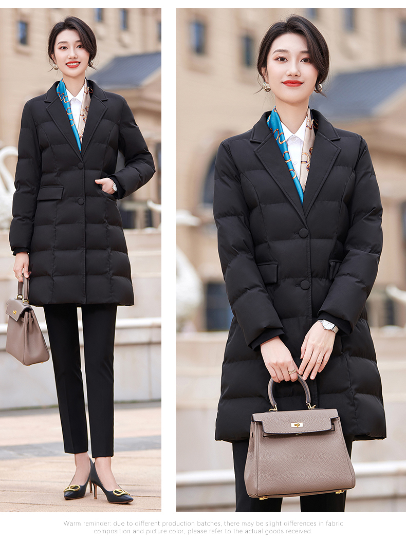 Autumn and winter business warm mid-length cotton coat for women DY7-2320 for women